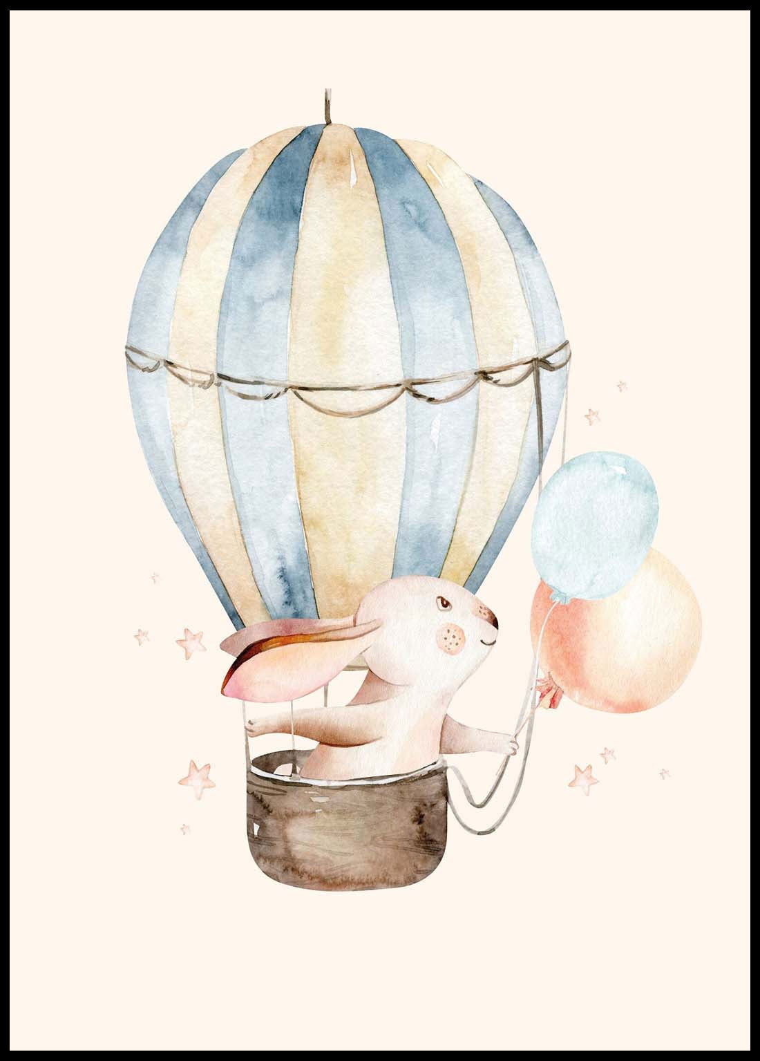 Adventurous Rabbit Poster