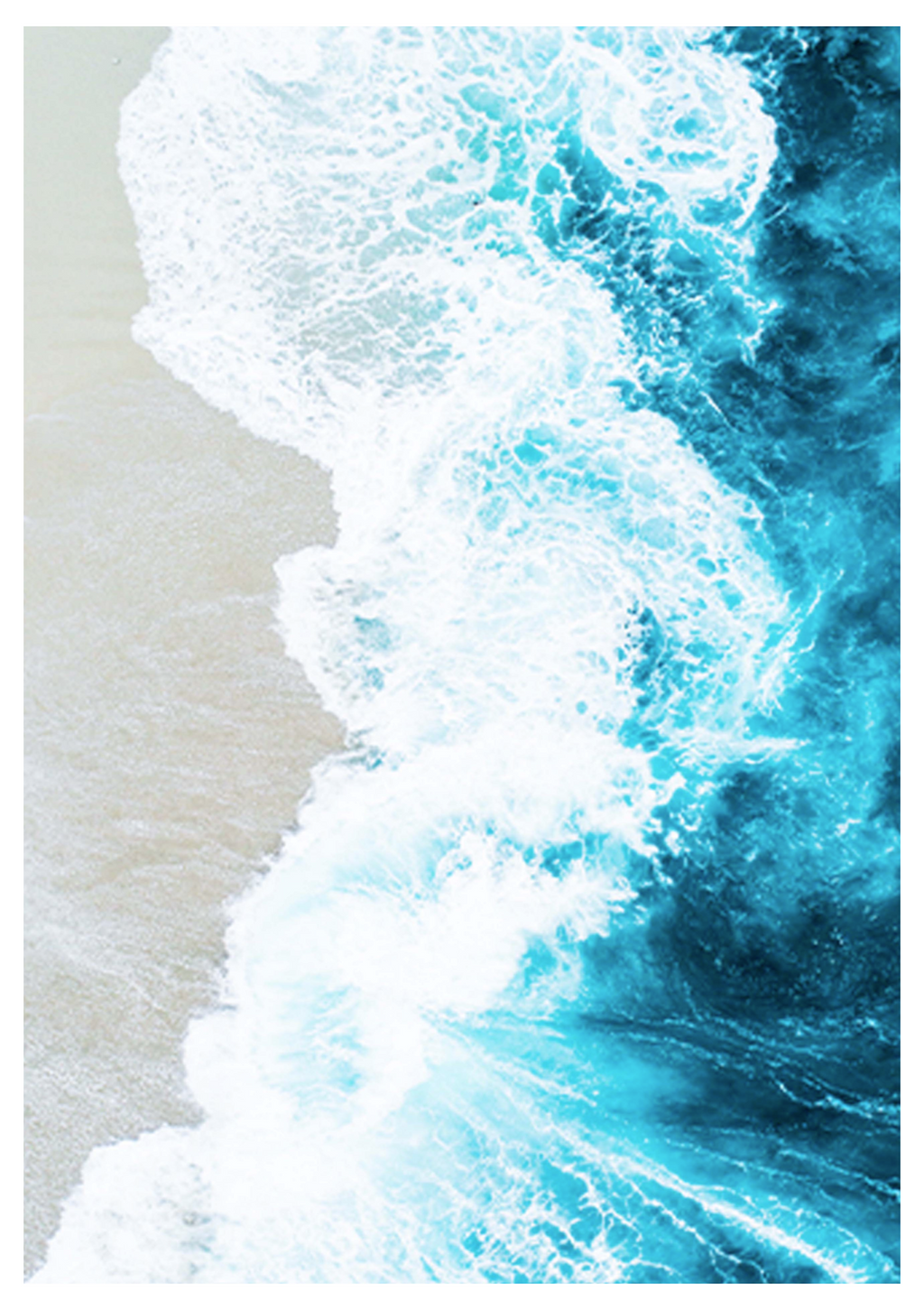 Aerial Beach View No 1 Poster