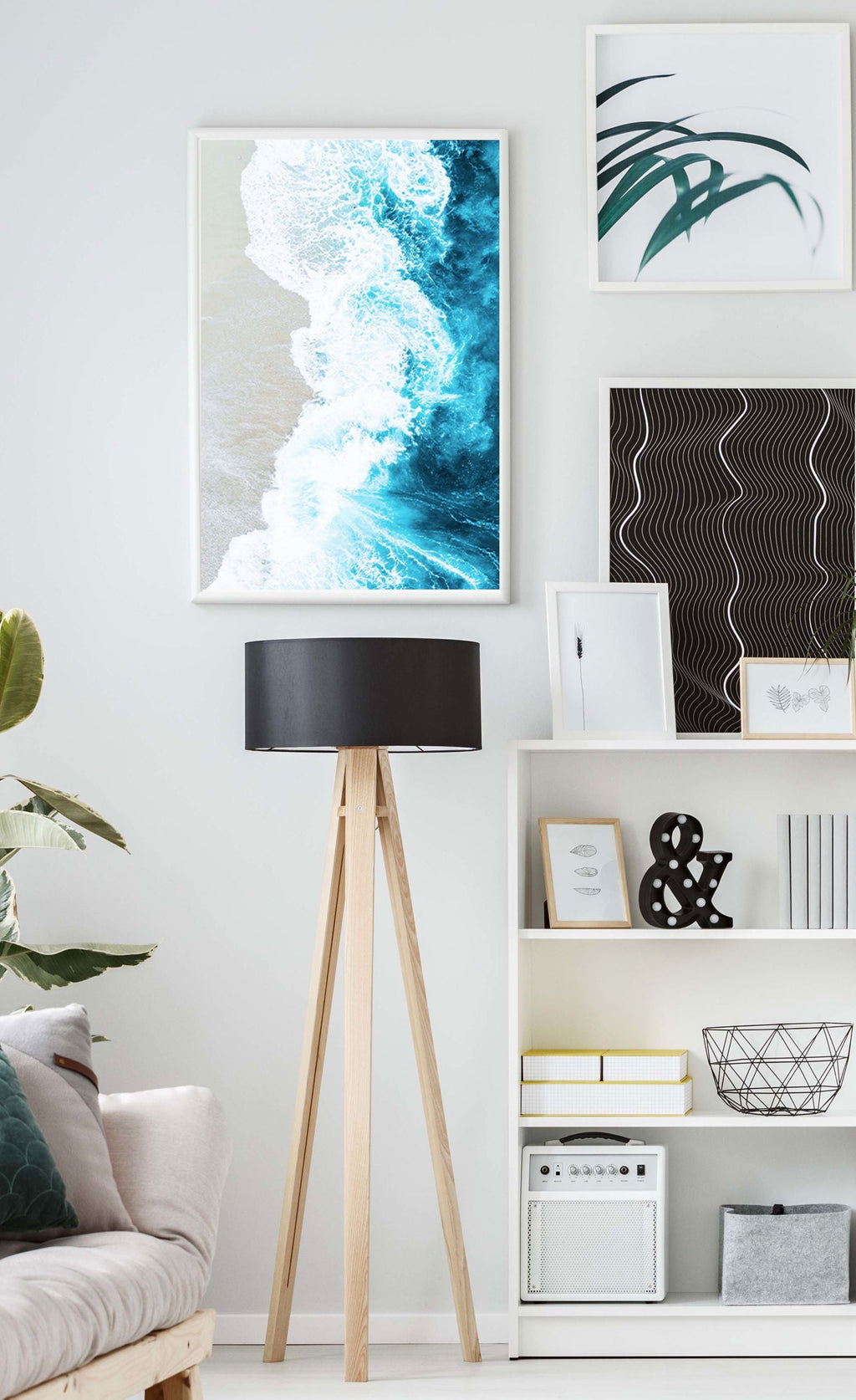 Aerial Beach View No 1 Poster