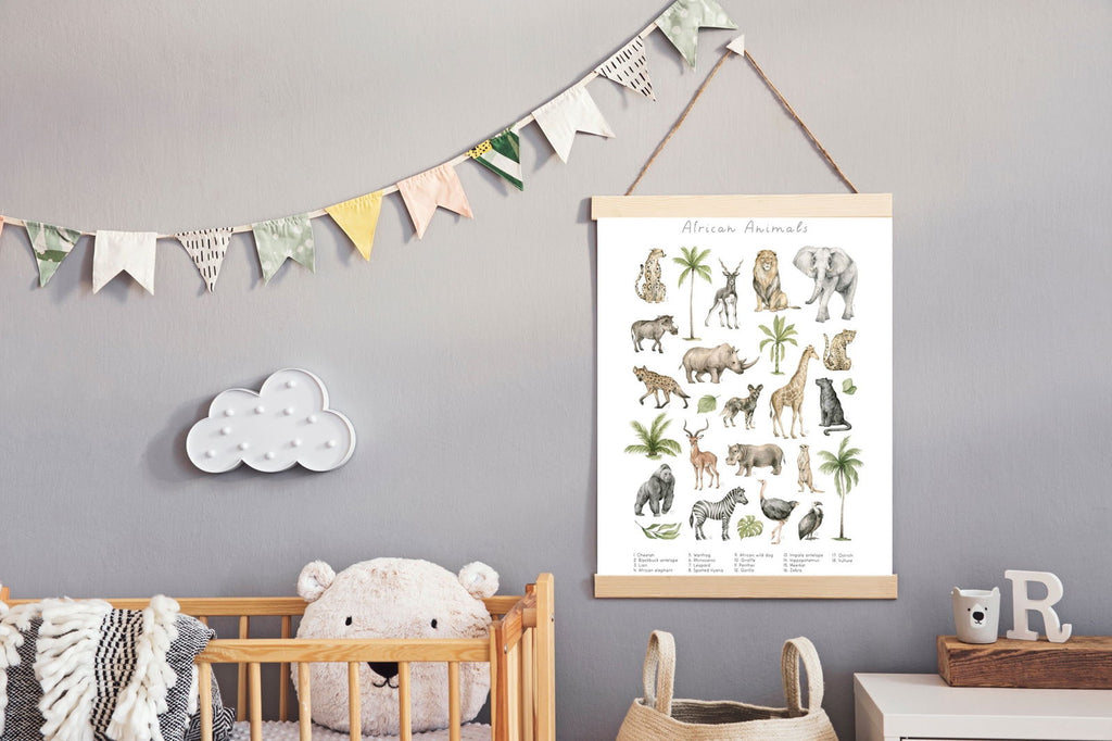 African Animals Poster