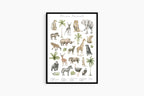 African Animals Poster
