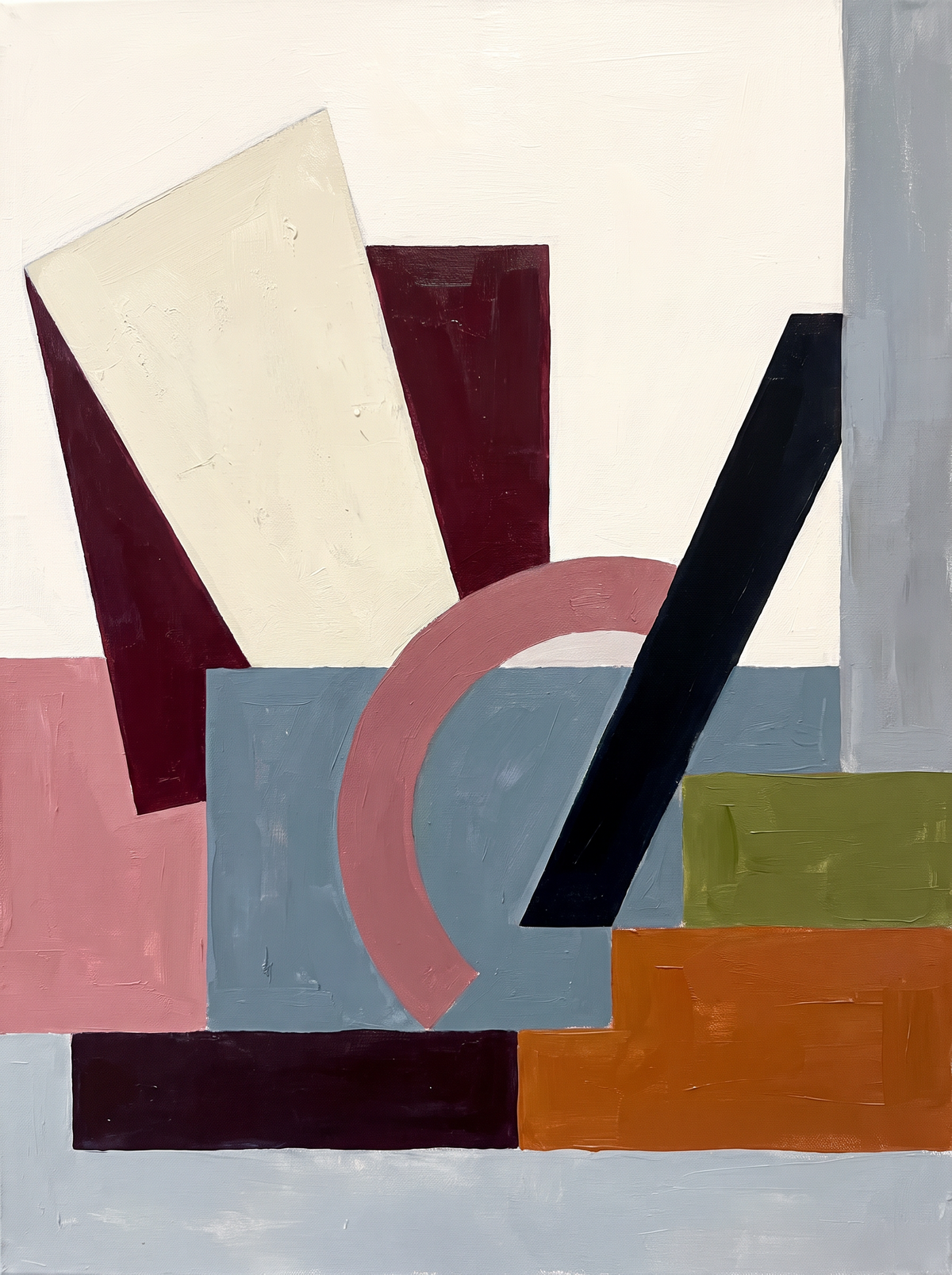 Canvas Print Geometric Bauhaus Inspired | Abstract Modern Wall Art