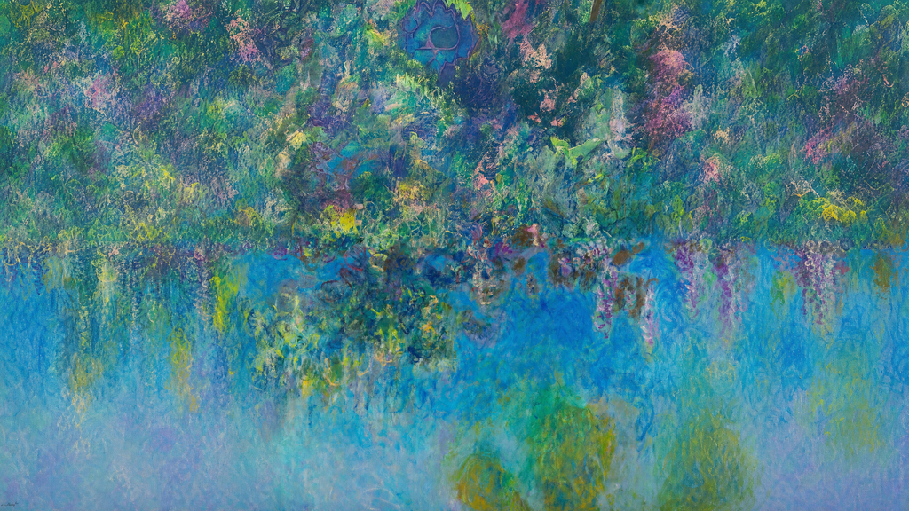Canvas Print Claude Monet – Wisteria | Lush Impressionist Art Print