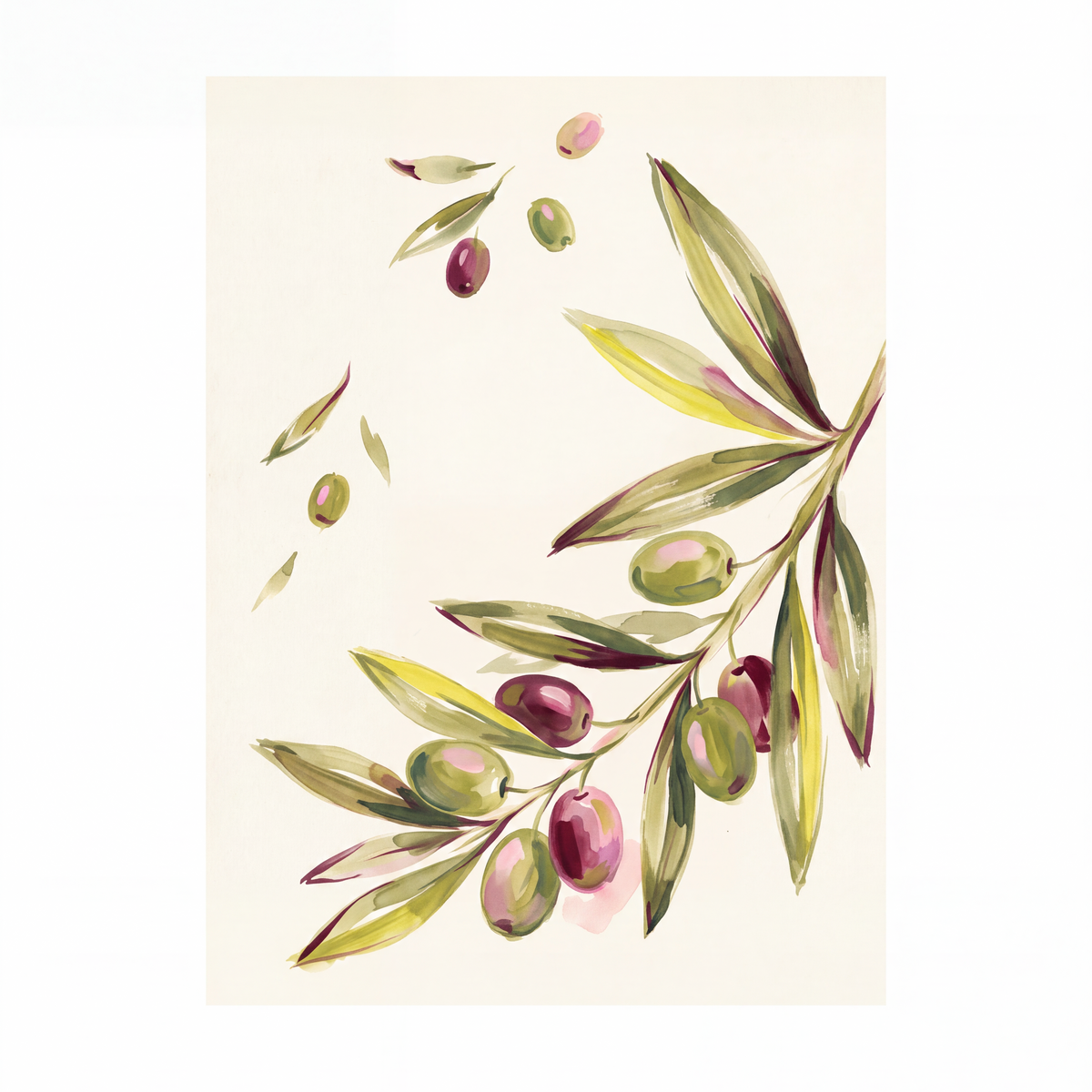 Canvas Print Olive Trees | Mediterranean Landscape Wall Art
