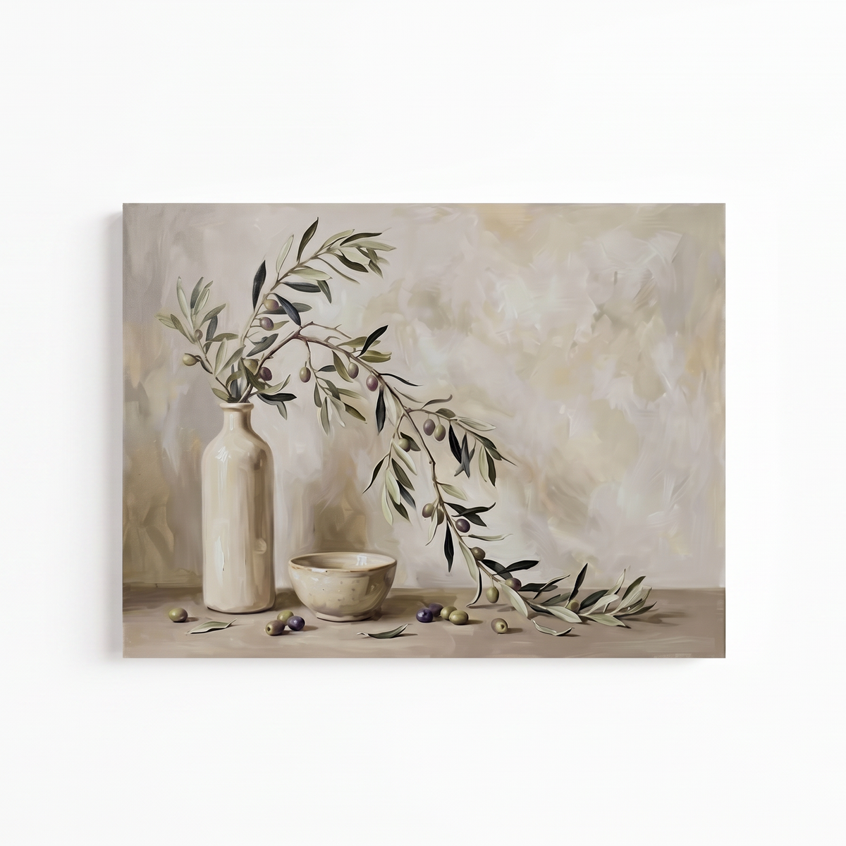 Minimalist Branches in Vases Canvas Print | Modern Botanical Wall Art