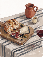 Canvas Print Figs & Co. Breakfast | Contemporary Still Life Wall Art