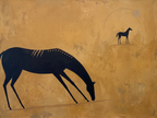 Canvas Print Grazing Horses | Equestrian Landscape Wall Art
