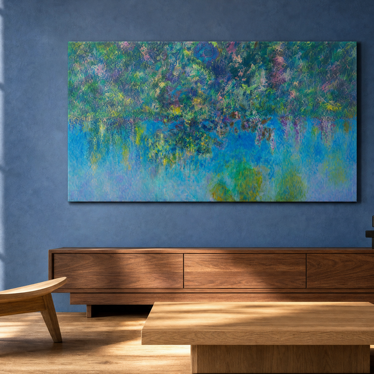 Canvas Print Claude Monet – Wisteria | Lush Impressionist Art Print