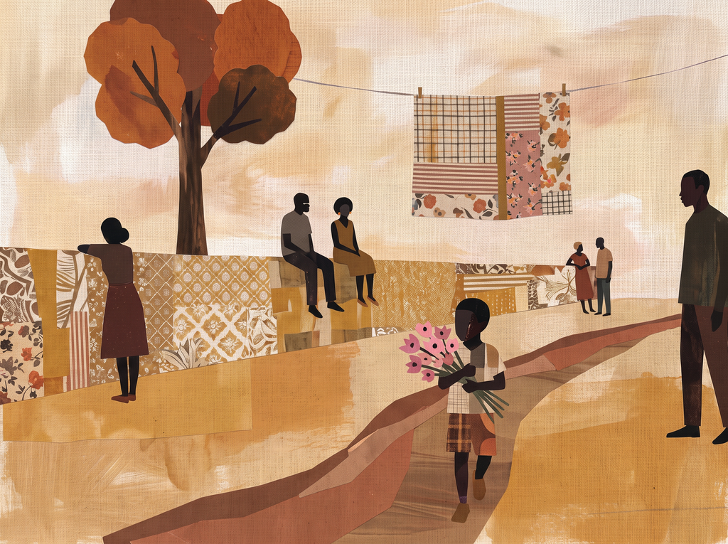 Canvas Print It Takes a Village | Contemporary Figurative Wall Art