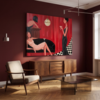 Canvas Print Drinks at the Bar | Contemporary Still Life Wall Art