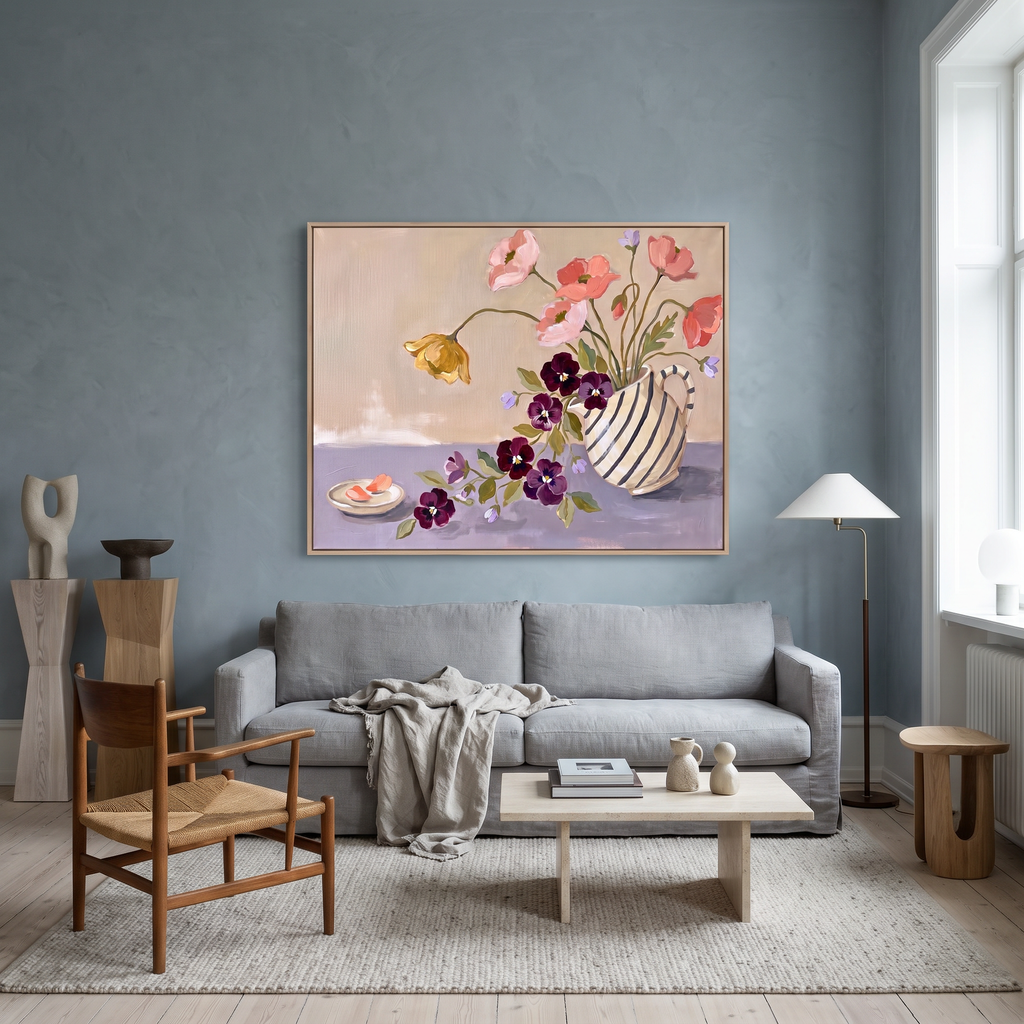 Canvas Print Floral Composition | Contemporary Botanical Wall Art