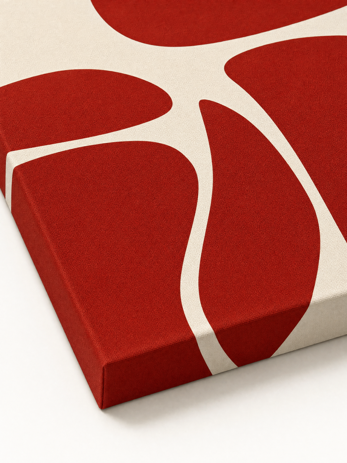 Canvas Print Nocturnal Angles – Contemporary Red Shapes