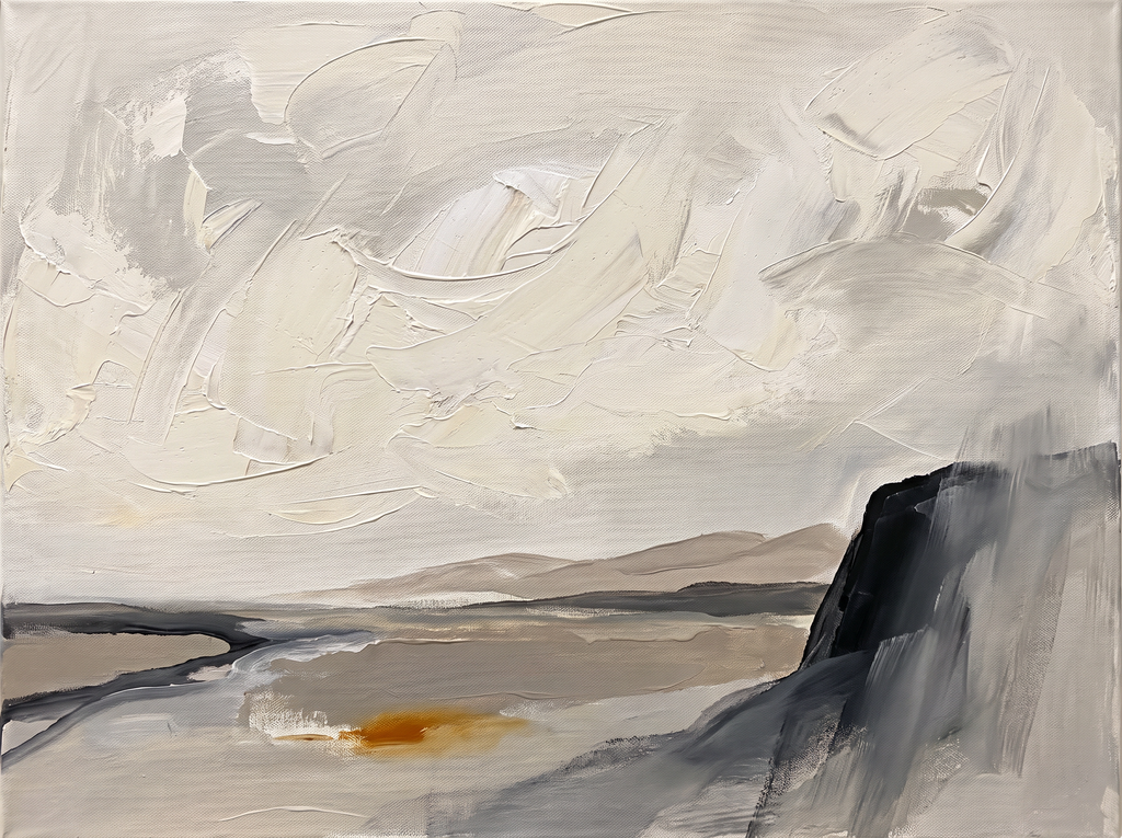 Canvas Print Grey Skies | Atmospheric Landscape Wall Art