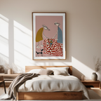 Picnic Scene – Illustrated Print of Leisure and Charm