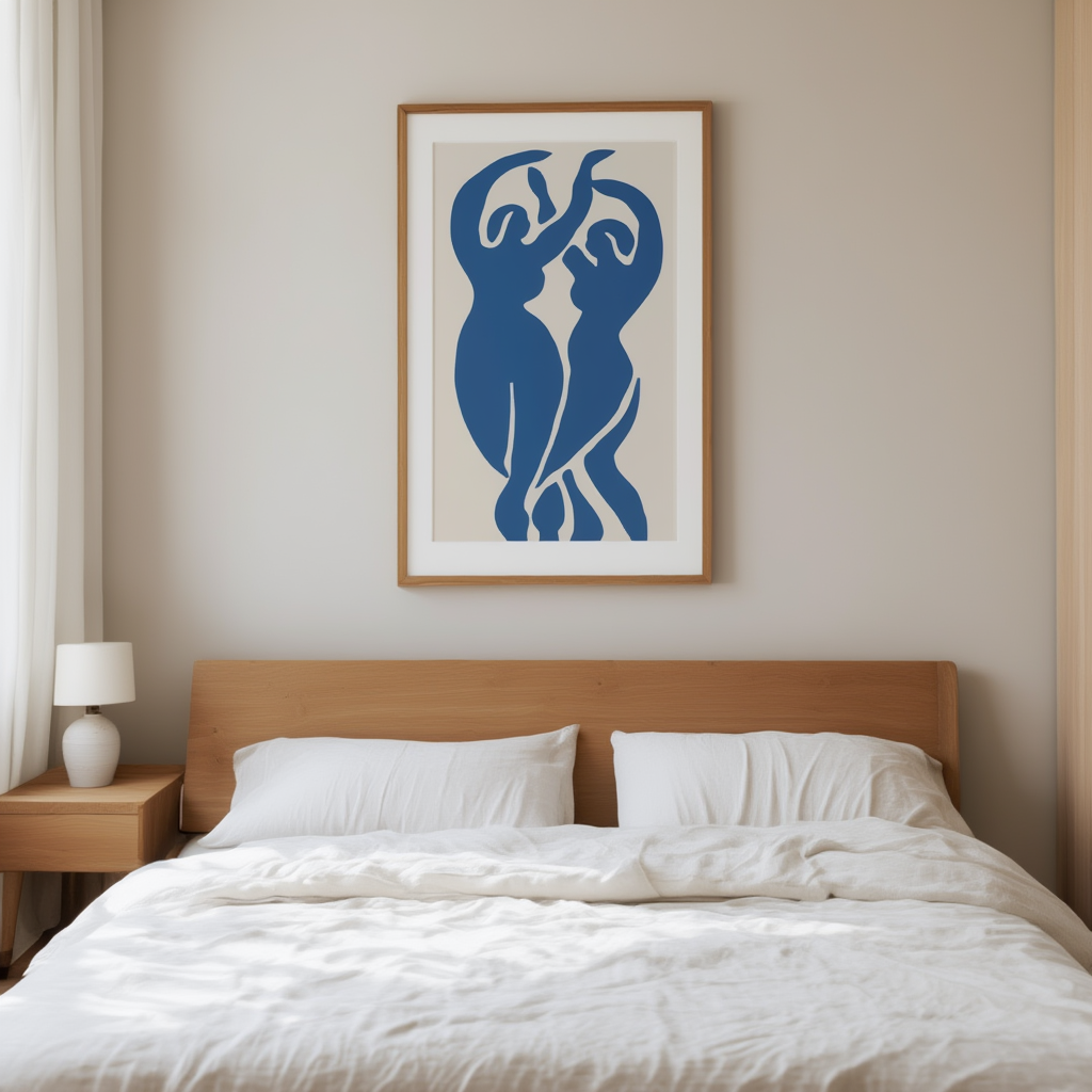 Blue Abstract Figures – Modern Wall Art