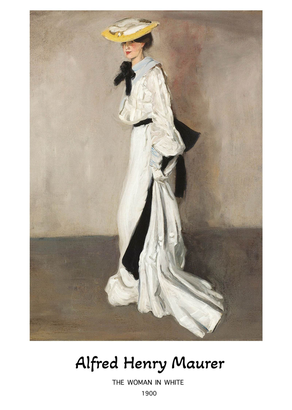 Alfred Henry Maurer - The Woman in White Poster - Hakyarts