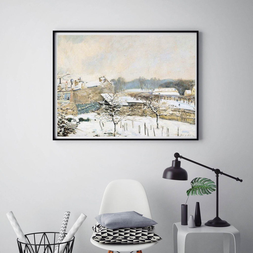 Alfred Sisley - Effet de Neige à Louveciennes - Hakyarts