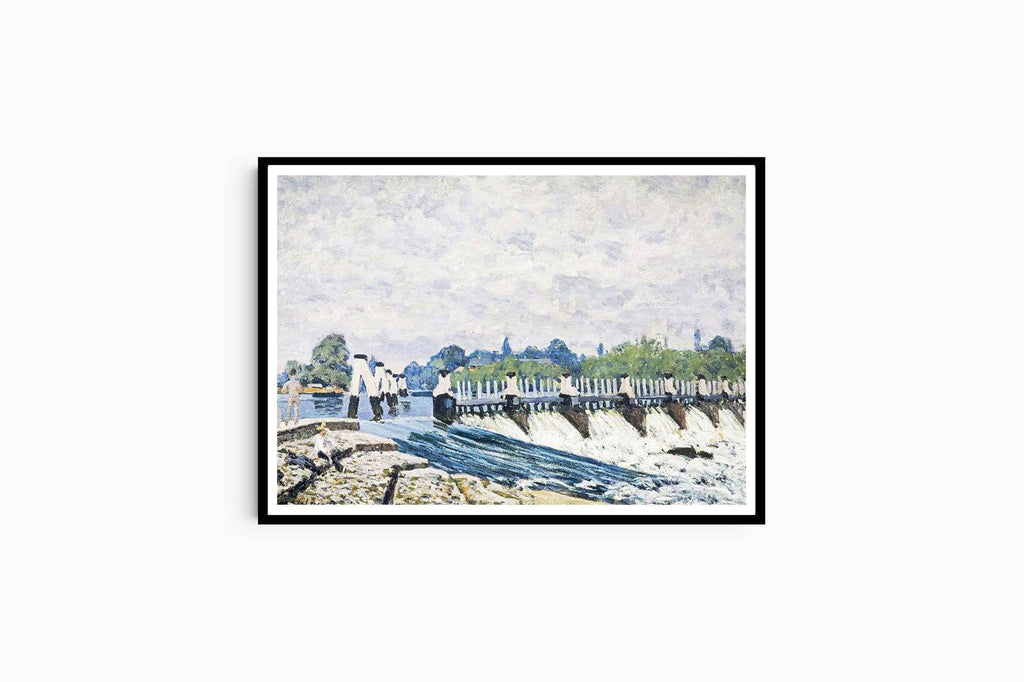 Alfred Sisley - Moseley Weir Hampton Court - Hakyarts