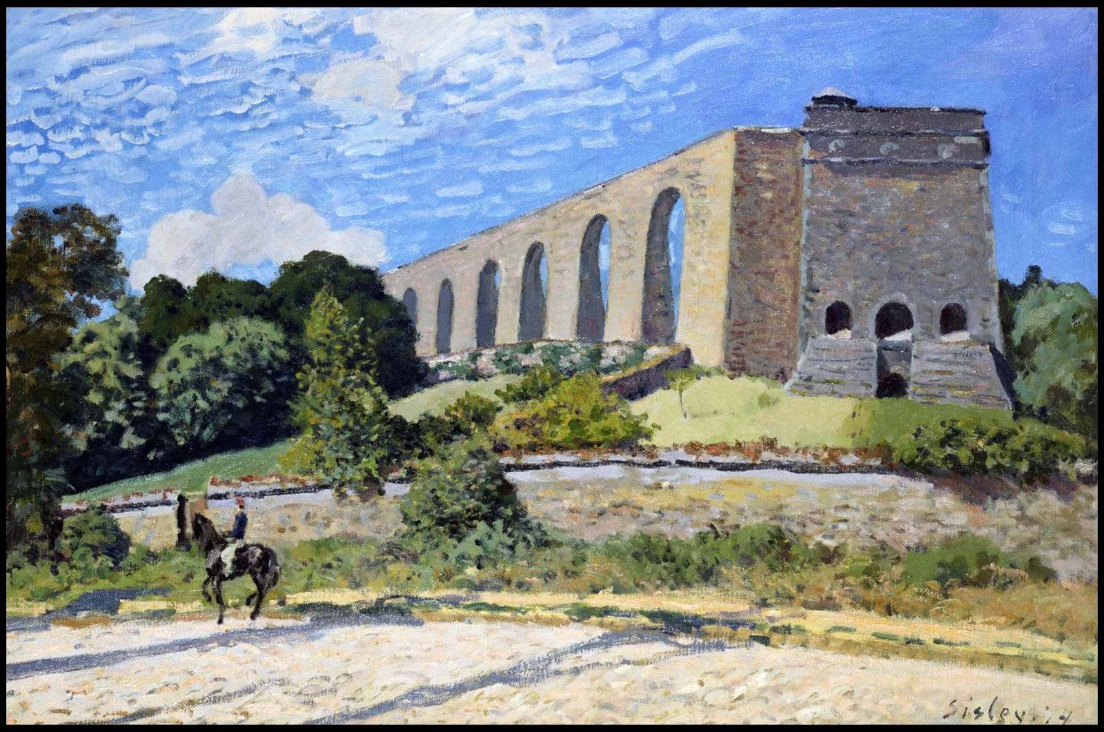 Alfred Sisley - The Aqueduct at Marly - Hakyarts