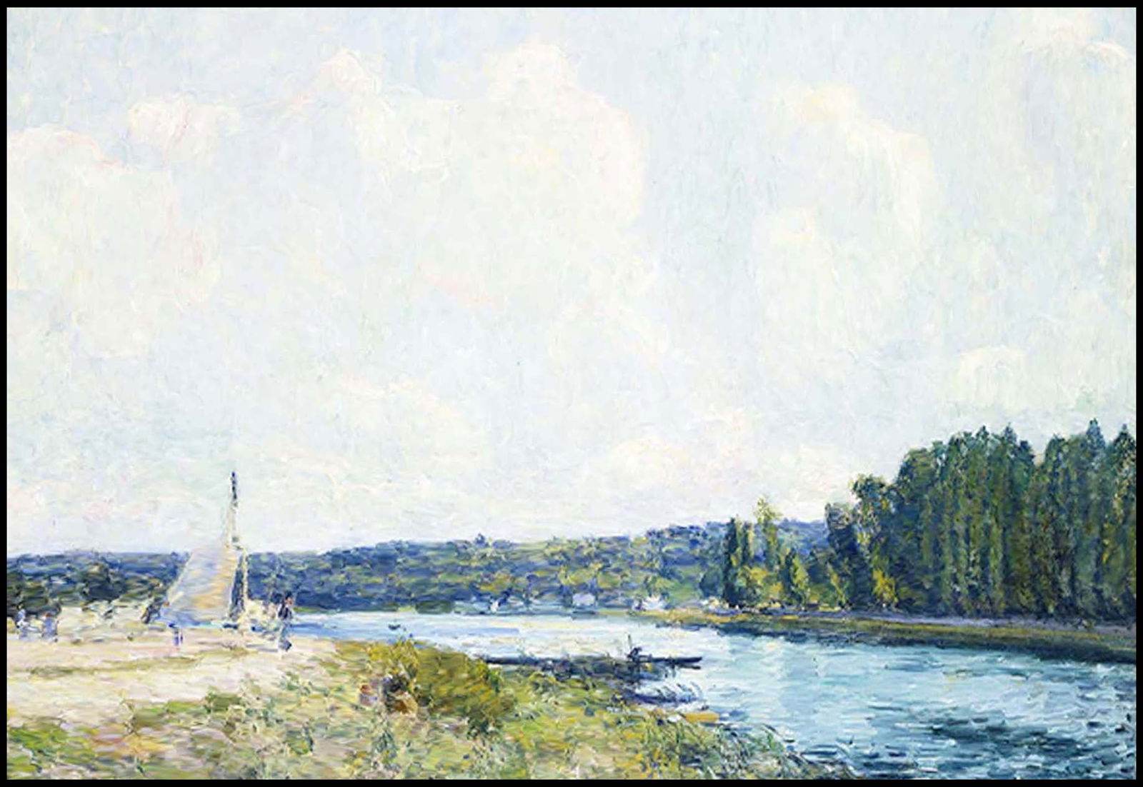 Alfred Sisley - The Banks of the Oise - Hakyarts