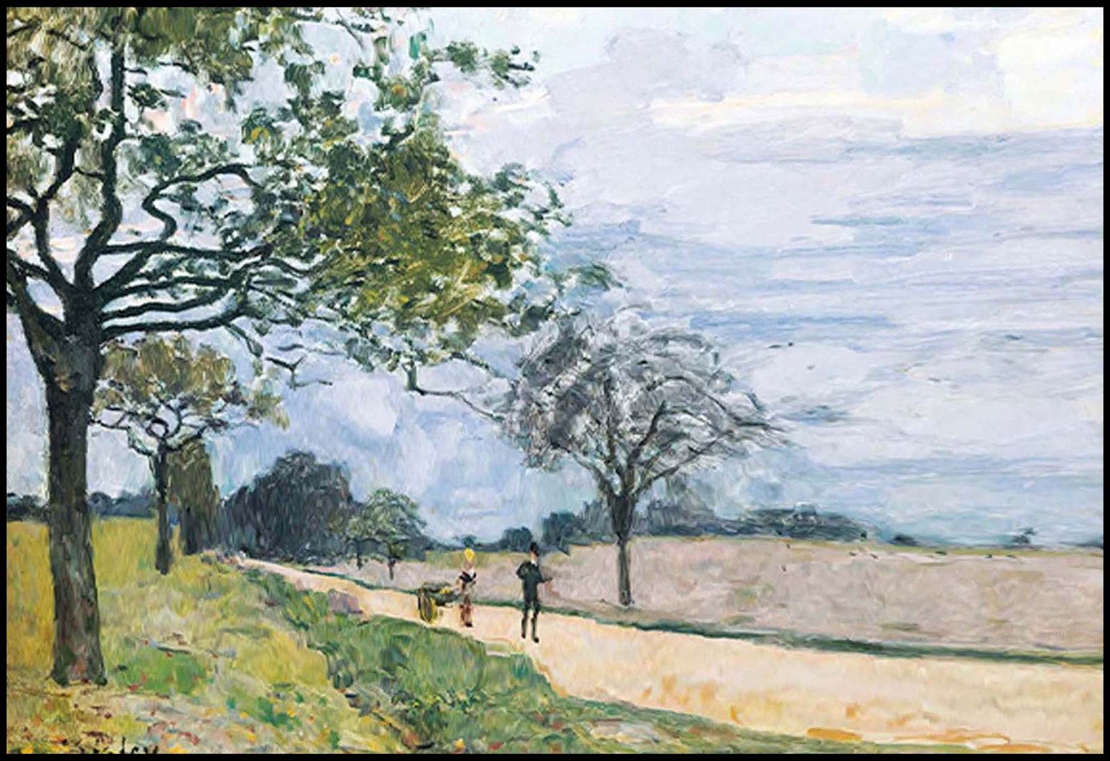 Alfred Sisley - The Road from Versailles to Louveciennes - Hakyarts