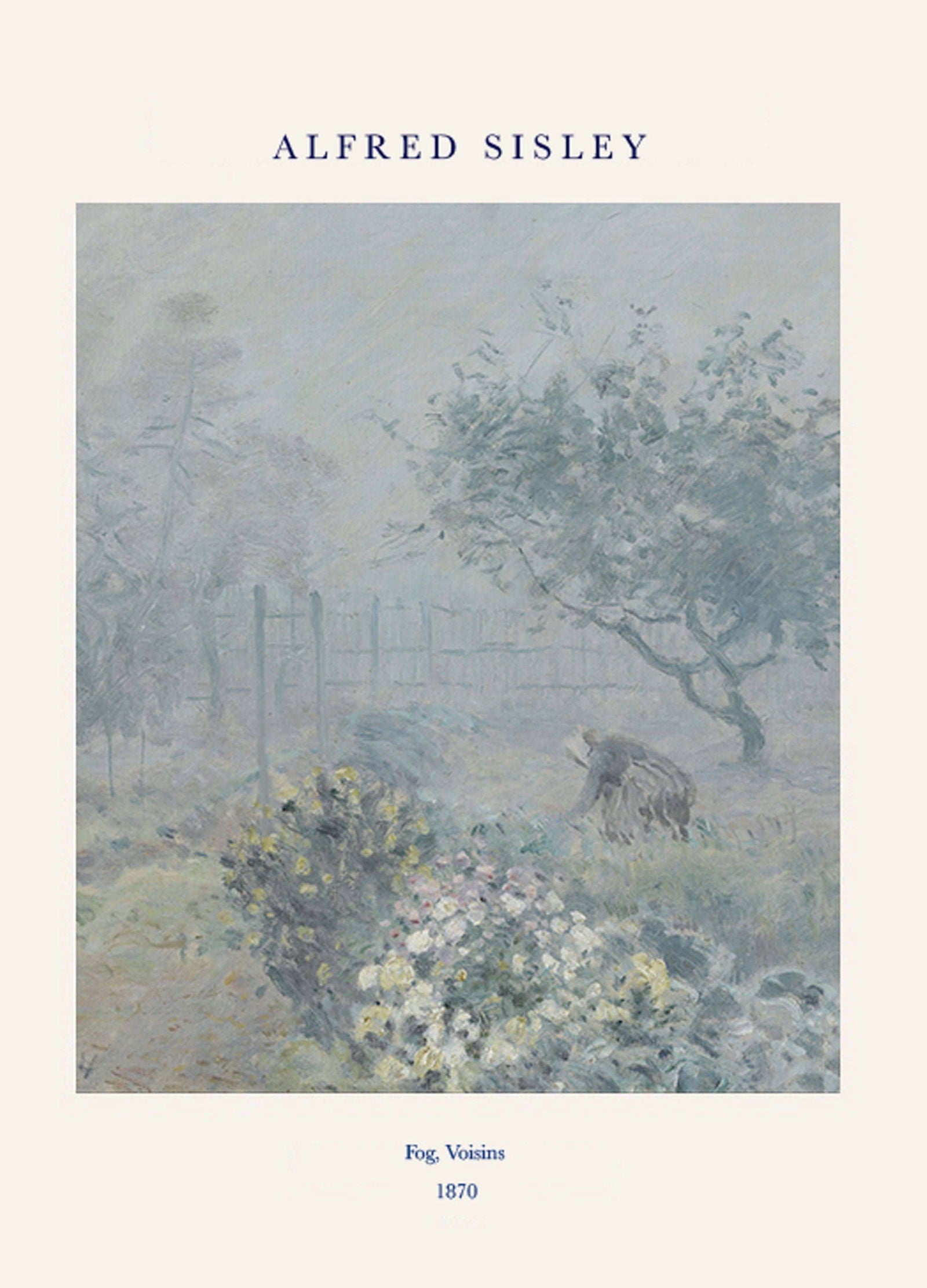 Alfred Sisley Poster - Fog Voisins Poster