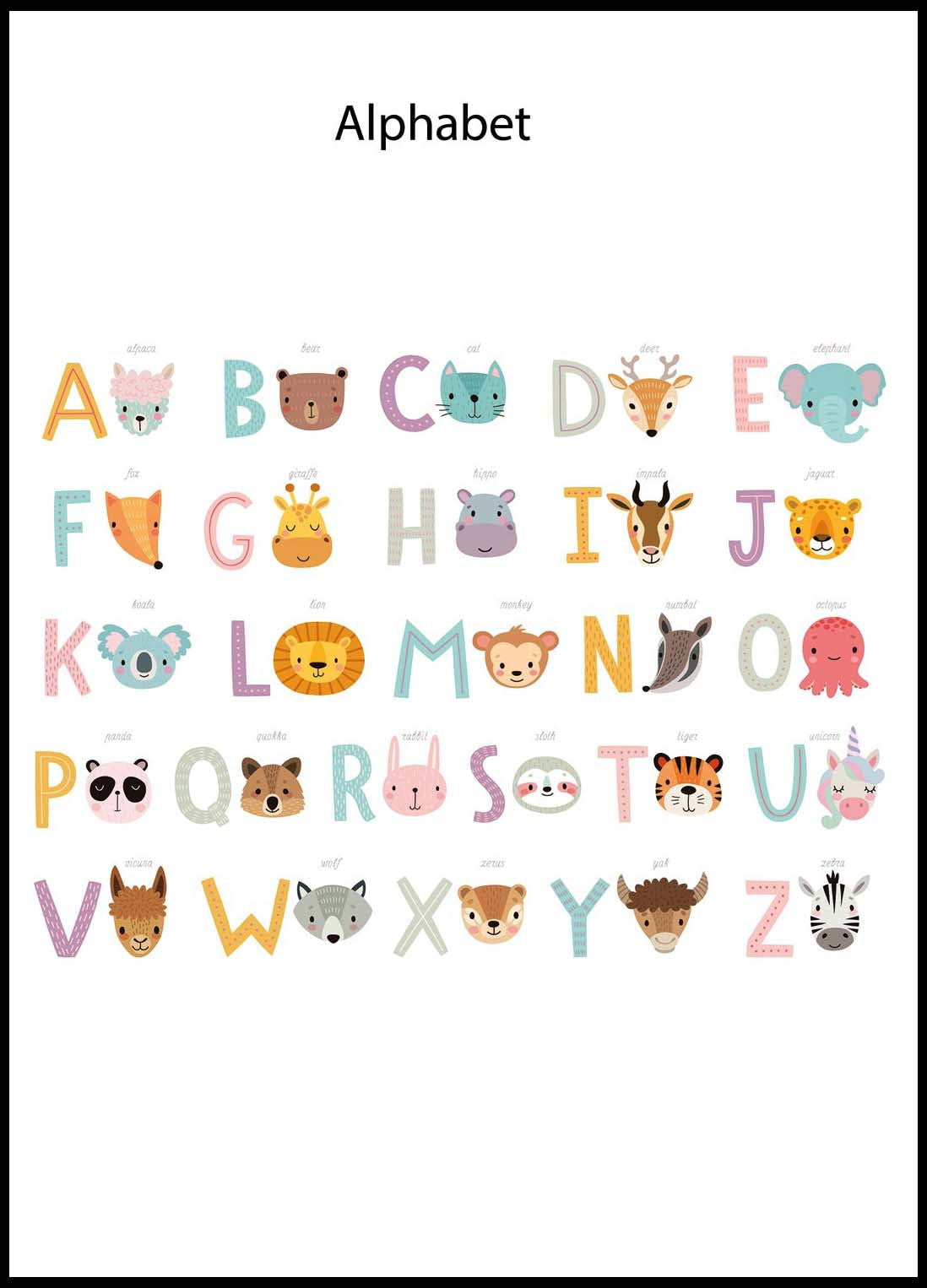 Alphabet Poster