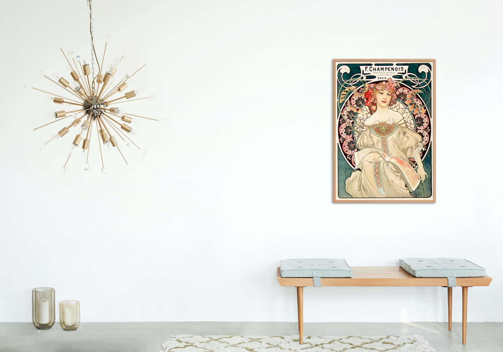 Alphonse Mucha - F Champenois Poster - Hakyarts