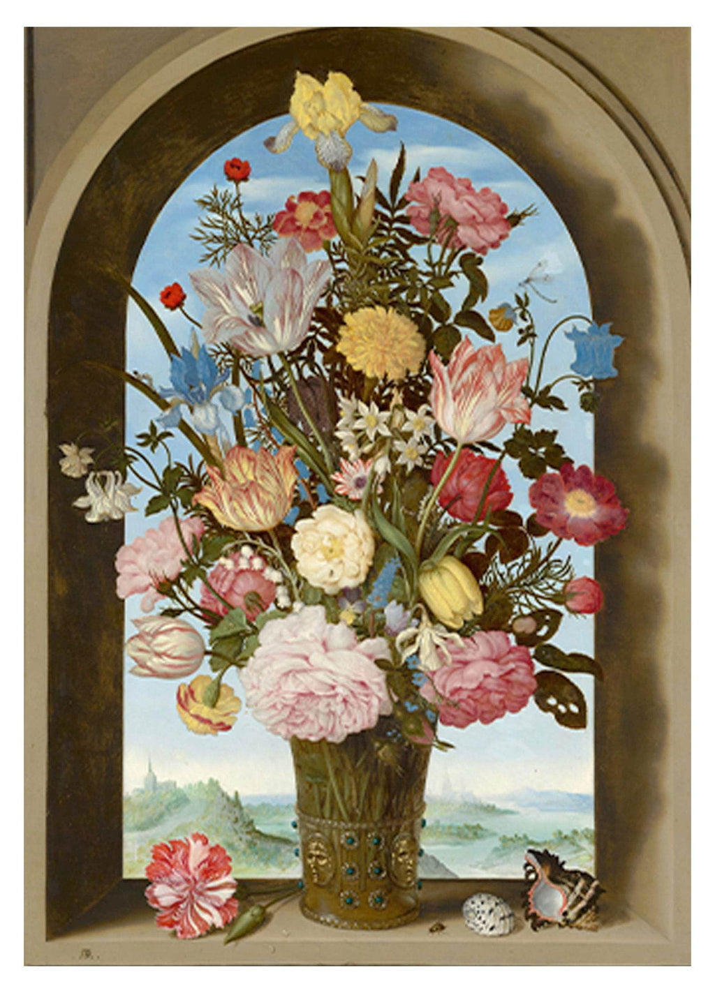 Ambrosius Bosschaert the Elder - Vase of Flowers in a Window - Hakyarts