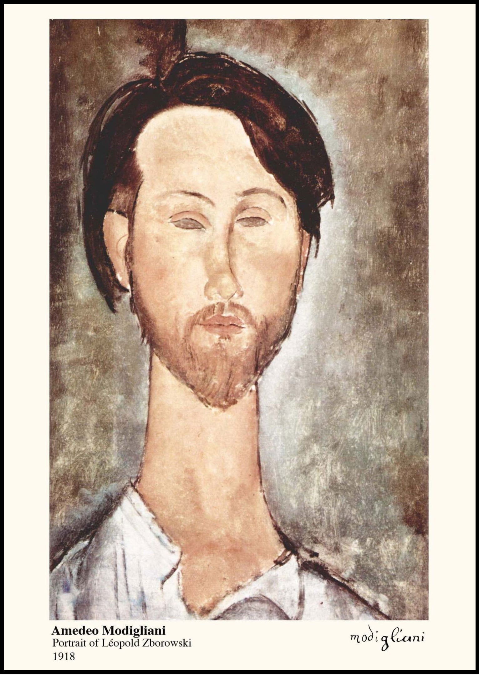 Amedeo Modigliani- Portrait of Léopold Zborowski Poster