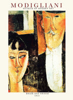 Amedeo Modigliani - Bride and Groom Poster
