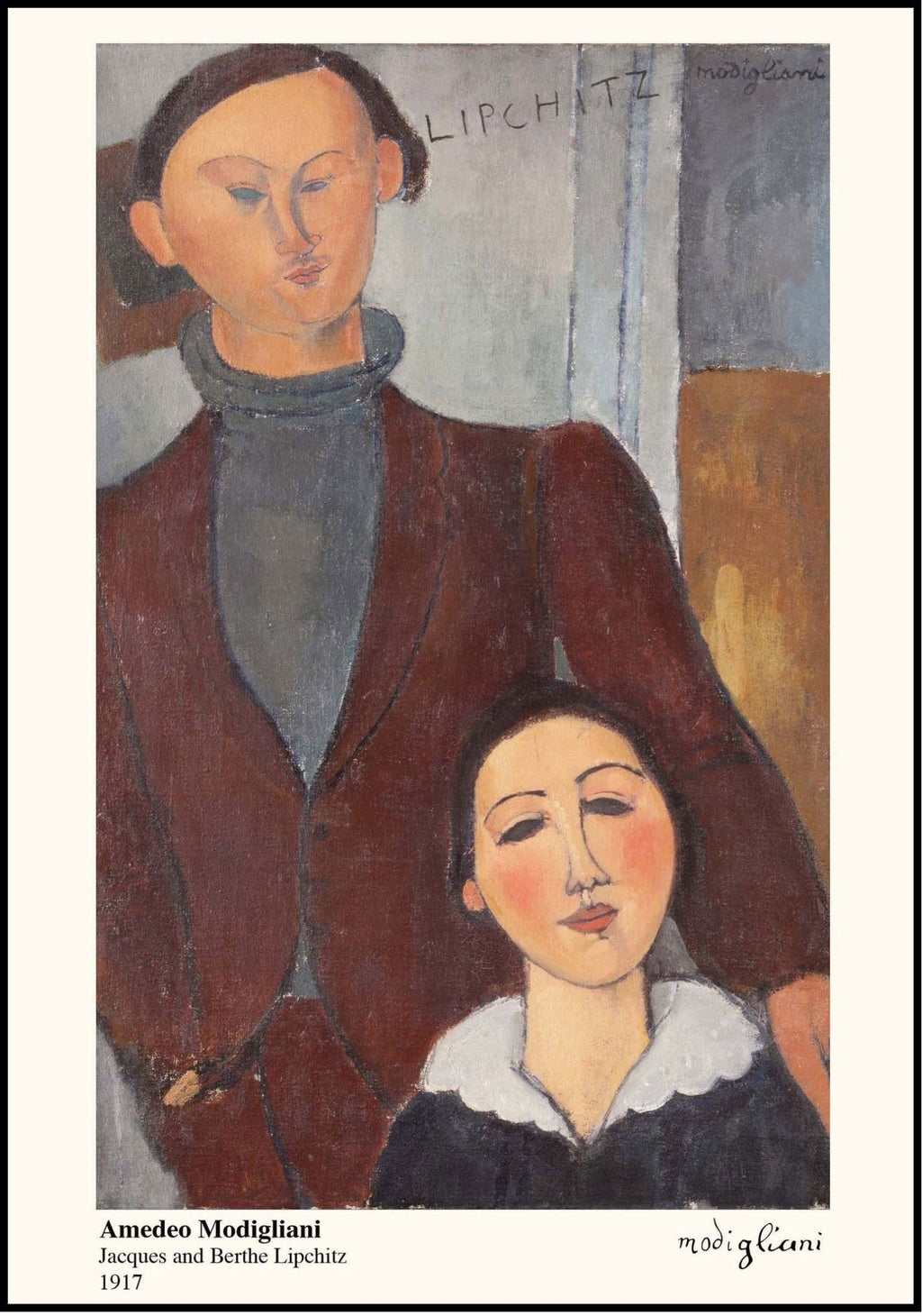 Amedeo Modigliani - Jacques and Berthe Lipchitz Poster