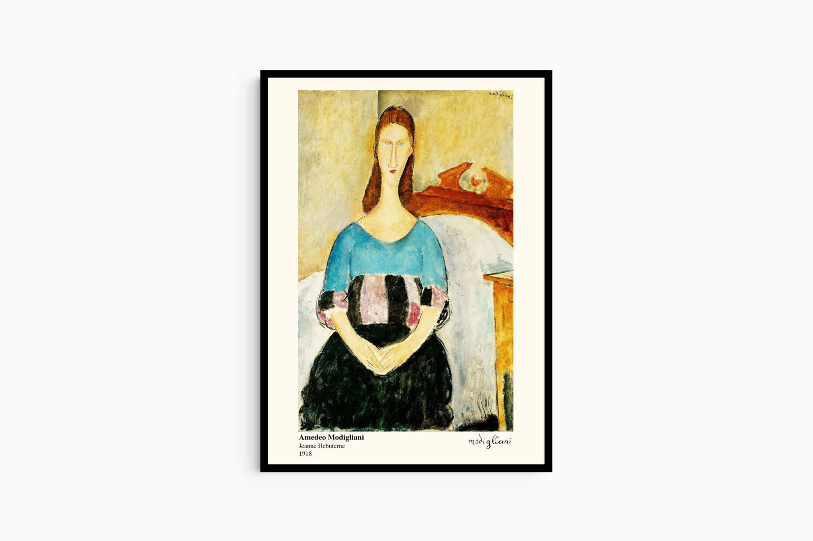 Amedeo Modigliani - Portrait of Jeanne Hebuterne, Seated Poster