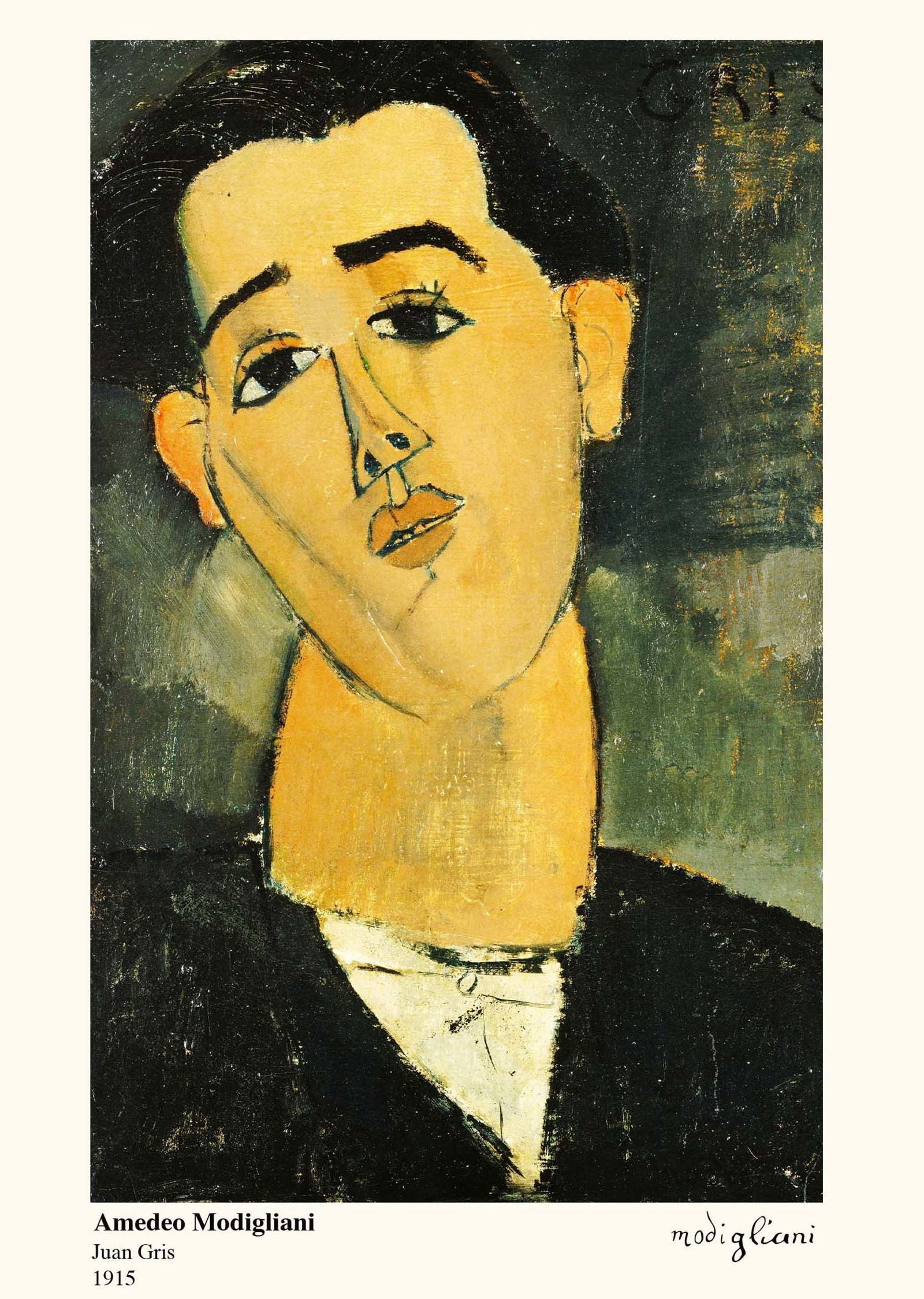 Amedeo Modigliani - Portrait of Juan Gris Poster