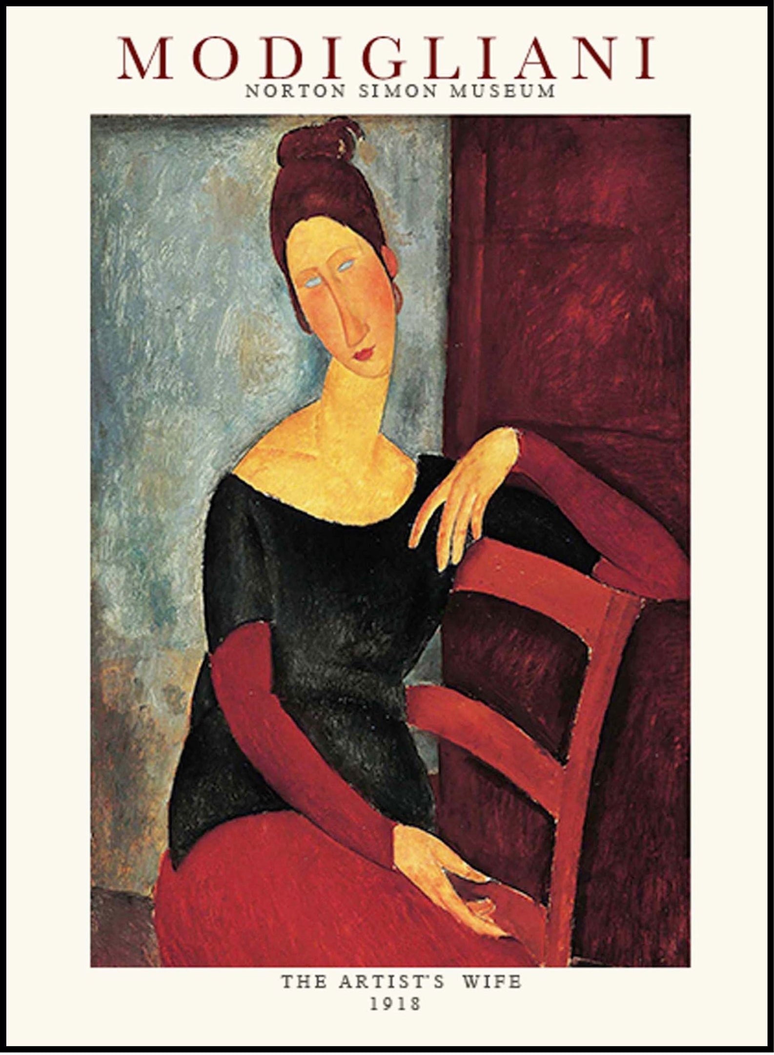 Amedeo Modigliani - Portrait of the Artist's Wife Poster