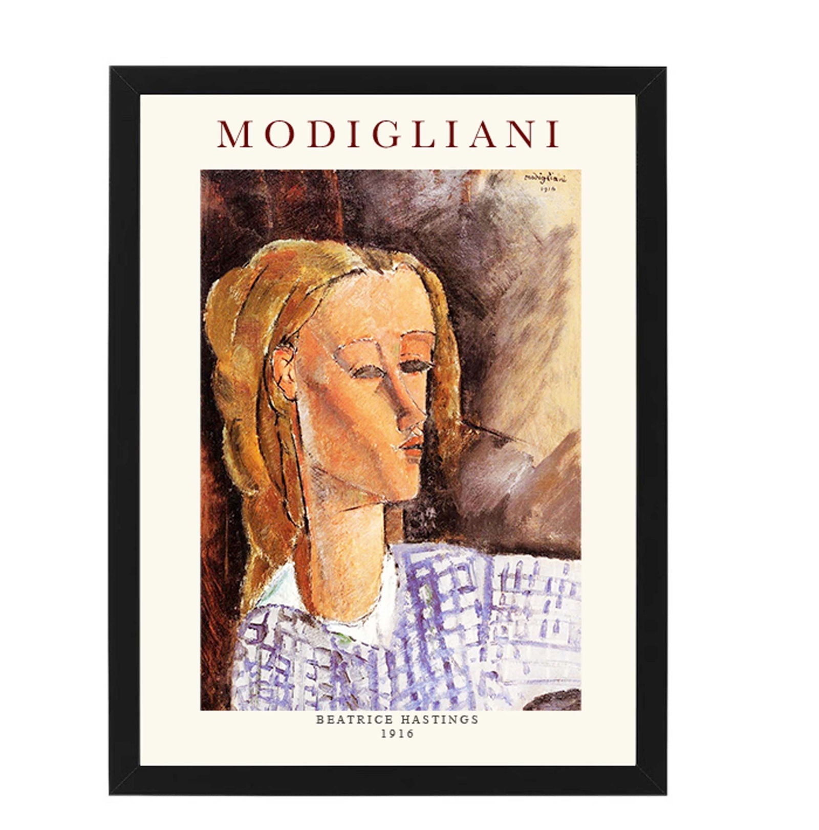Amedeo Modigliani - Potrait of Beatrice Hastings Poster