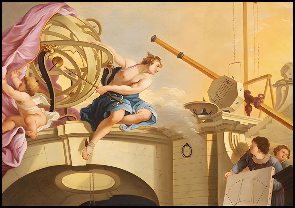 An Allegory of Astronomy – Jacques de Lajoue Art Print - Hakyarts