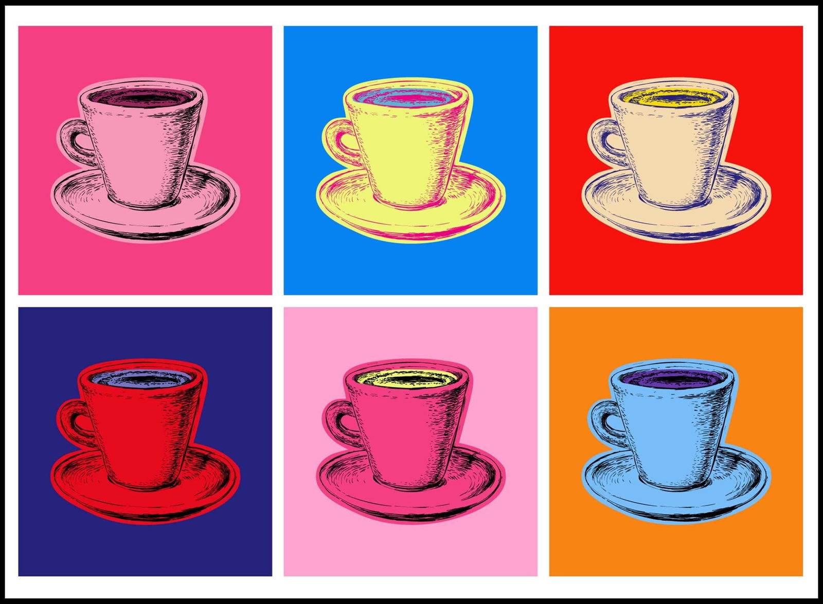 Andy Warhol - Coffee of Mug Poster - Hakyarts