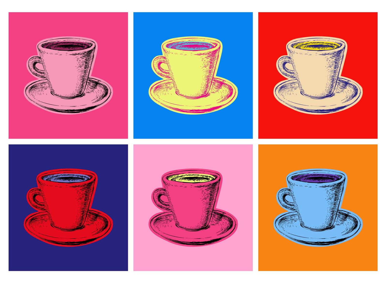 Andy Warhol - Coffee of Mug Poster - Hakyarts