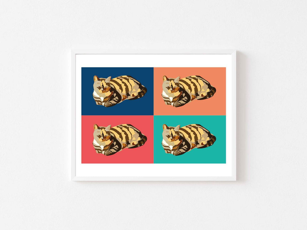 Andy Warhol Style - Cats Poster - Hakyarts
