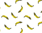 Andy Warhol Style - Seamless Patter with Bananas Poster