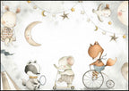 Animals Moonlight Poster