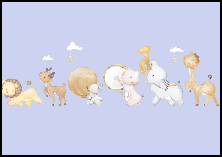 Animals Parade Poster