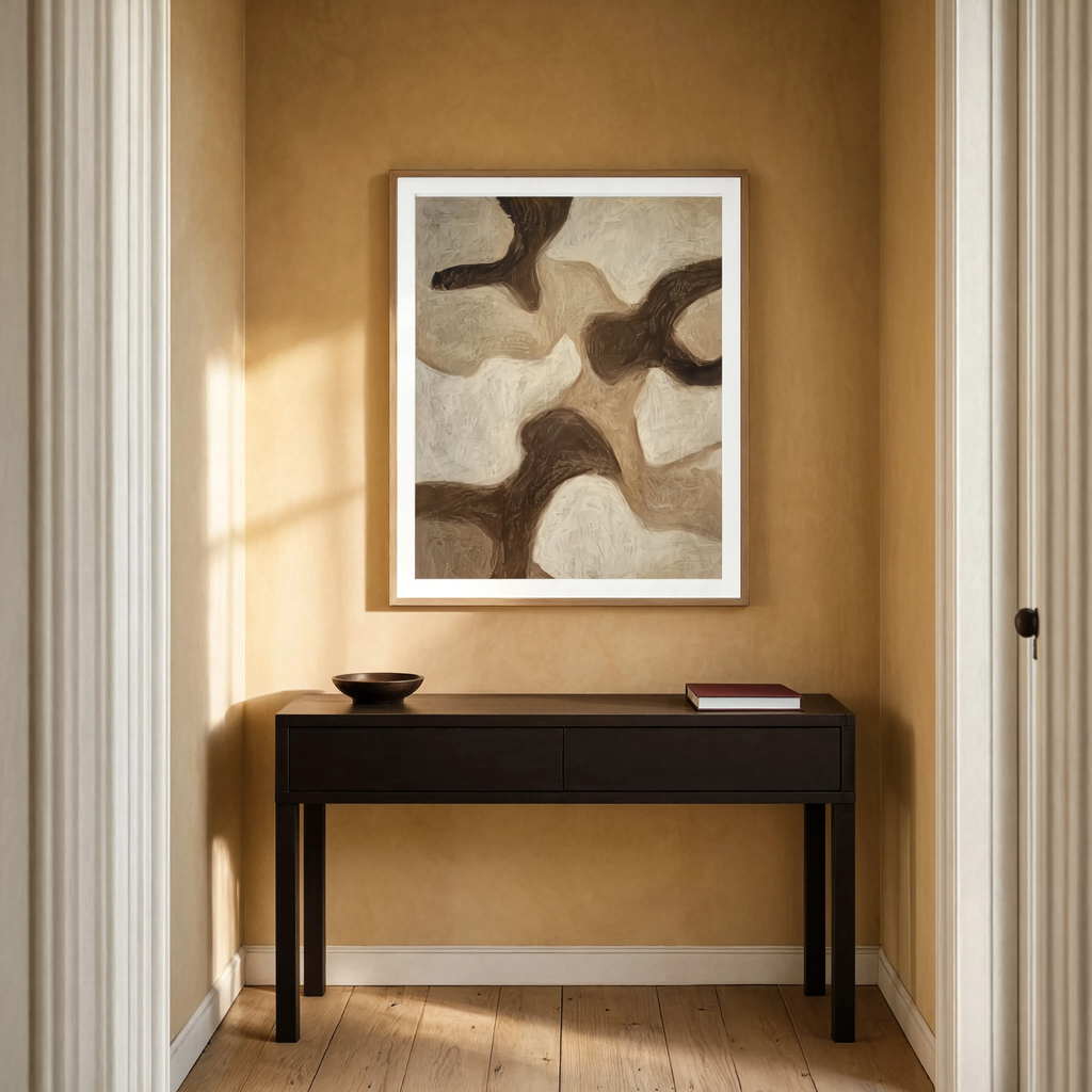 Abstract Earth-Tone Variation | Contemporary Abstract Wall Art Print