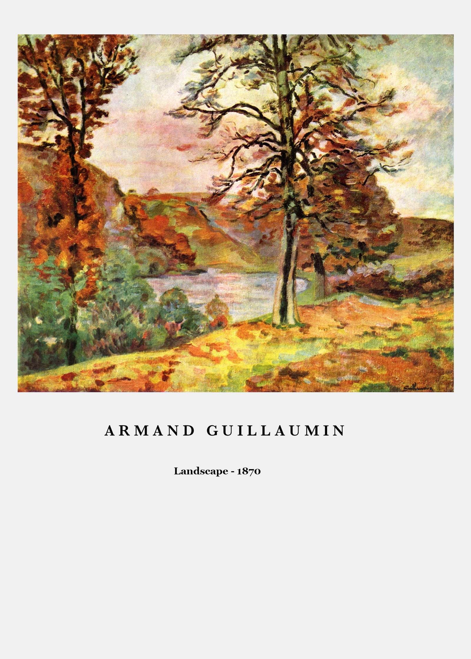 Armand Guillaumin - Landscape Poster - Hakyarts