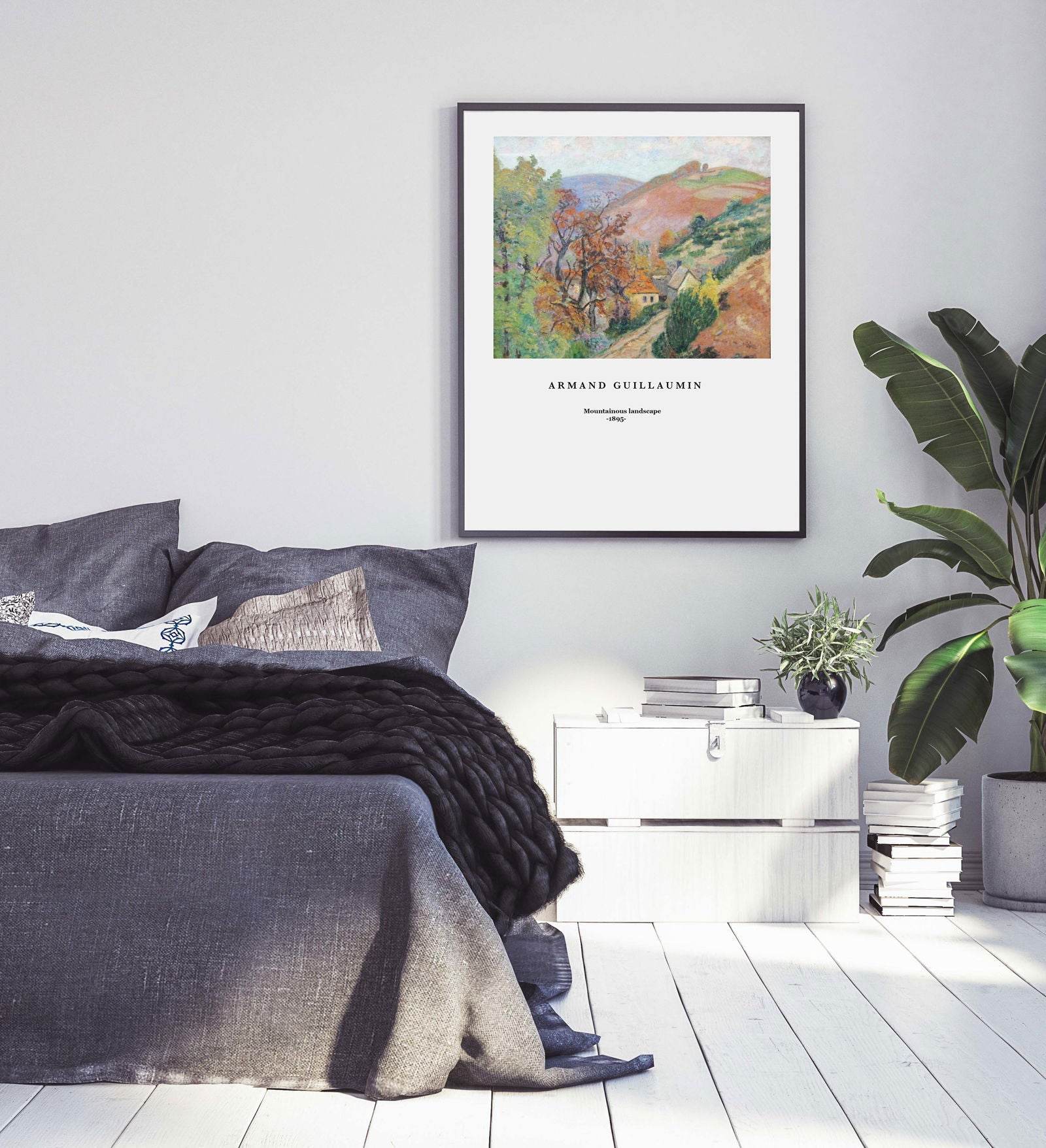 Armand Guillaumin - Mountainous Landscape Poster - Hakyarts