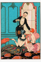 Georges Barbier – Salon – Art Deco Fashion Illustration Print