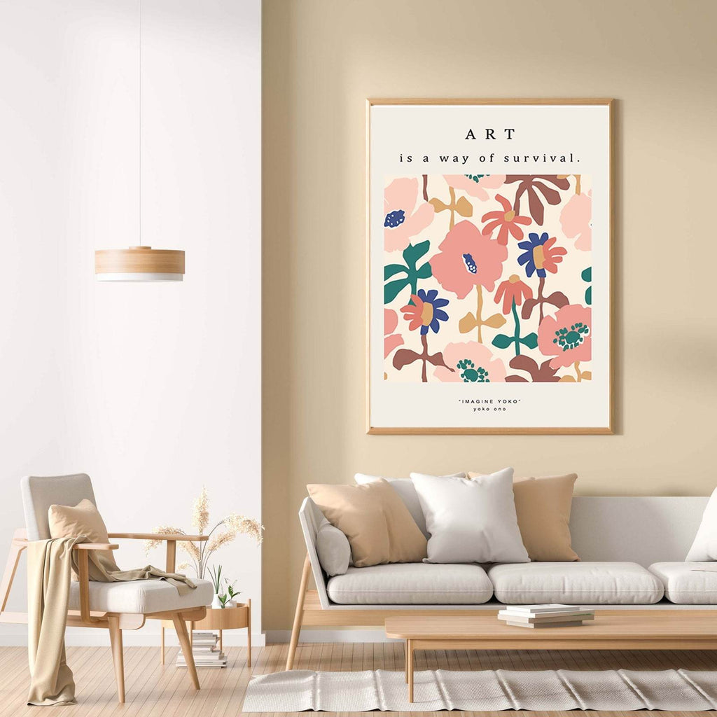 Art Is A Way of Survival Poster - Hakyarts