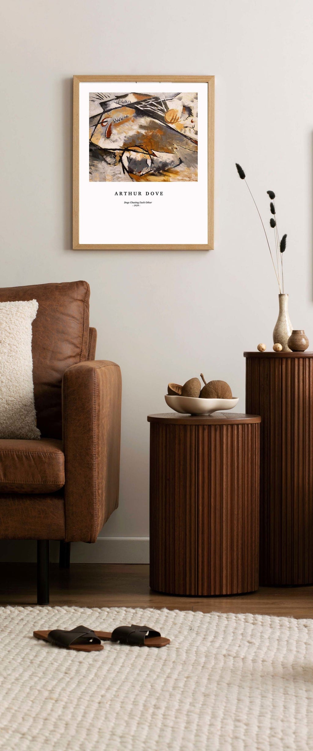 Arthur Dove - Dogs Chasing Each Other Poster