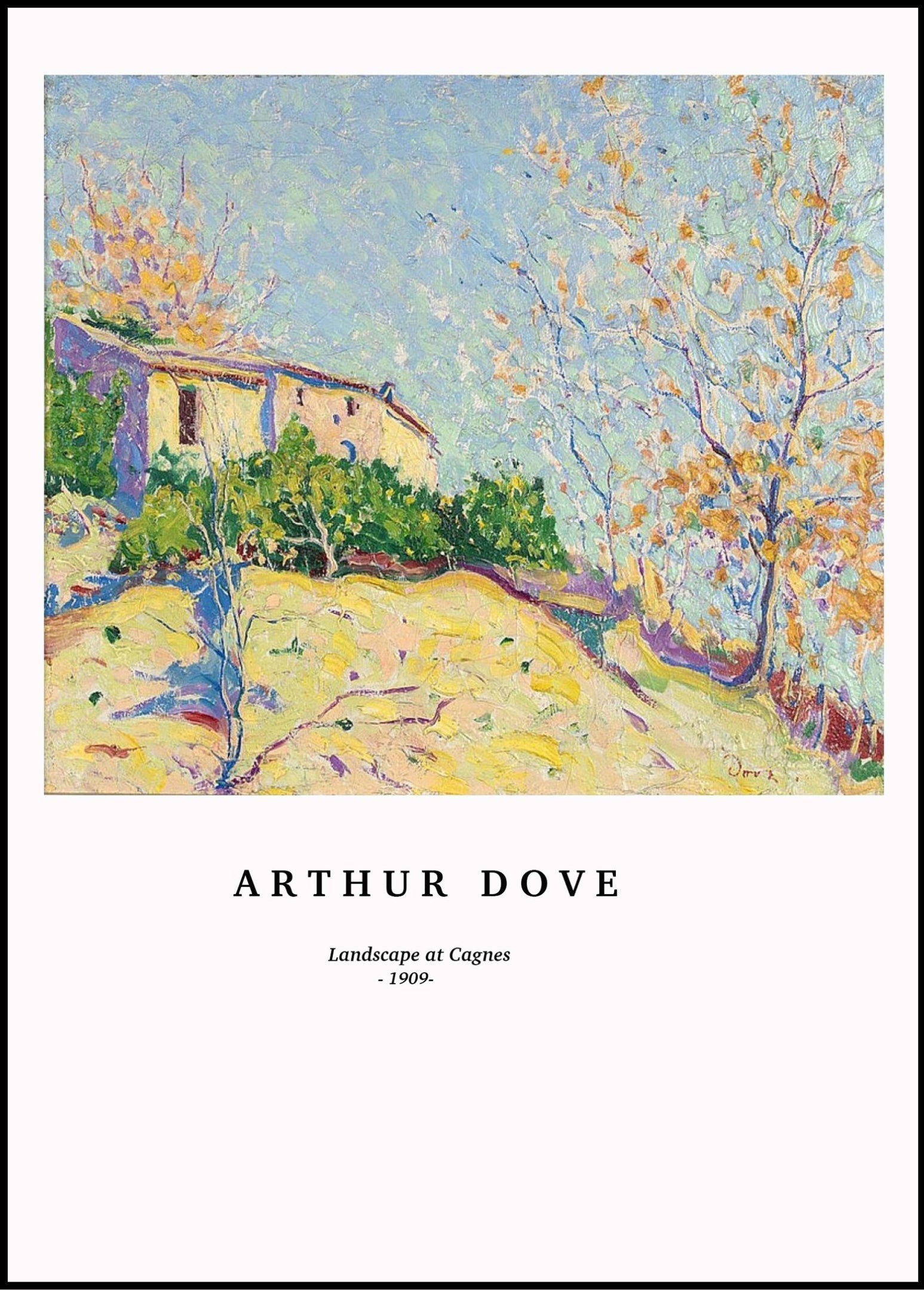 Arthur Dove - Landscape at Cagnes Poster